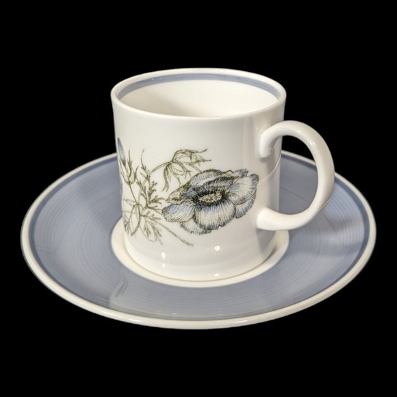 Vintage Susie Cooper Design Bone China GLEN MIST Demitasse Cup & Saucer  C1035 - Picture 3 of 9